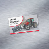 Entfernungsdienst zum Entfernen des Schneekanals Magnetische Visitenkarte (Beispiel)
