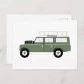 Entfernungsrücklauf Postkarte (Vorne/Hinten)