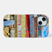 Entfernungsschild iPhone 15 Hülle (Rückseite (Horizontal))