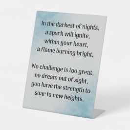 Entfesseln des Inner-Gewinns Sockelschild