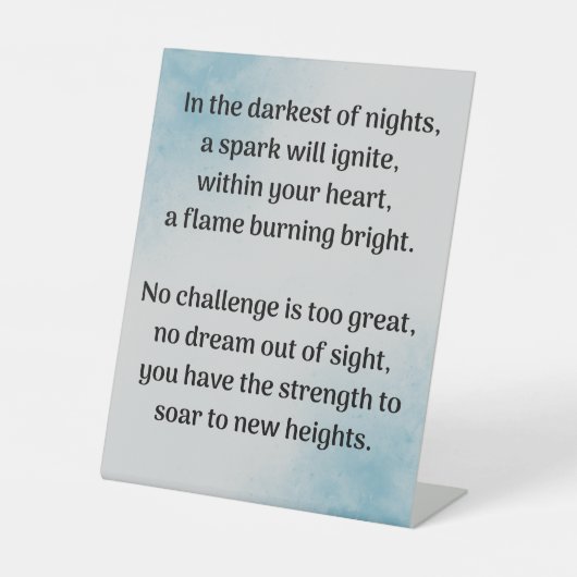 Entfesseln des Inner-Gewinns Sockelschild (Vorderseite)