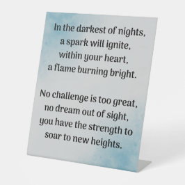 Entfesseln des Inner-Gewinns Sockelschild