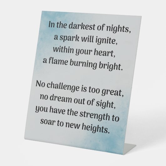 Entfesseln des Inner-Gewinns Sockelschild (Vorderseite)