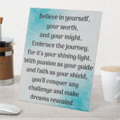 Entfesseln des Inner-Gewinns Sockelschild (In Situ)