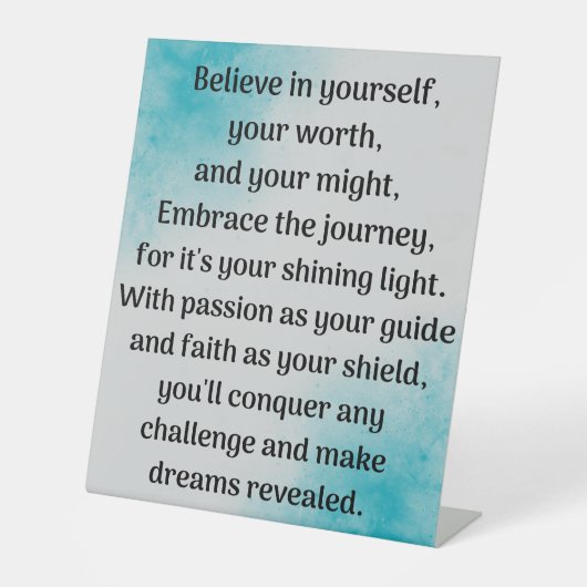 Entfesseln des Inner-Gewinns Sockelschild (Vorderseite)