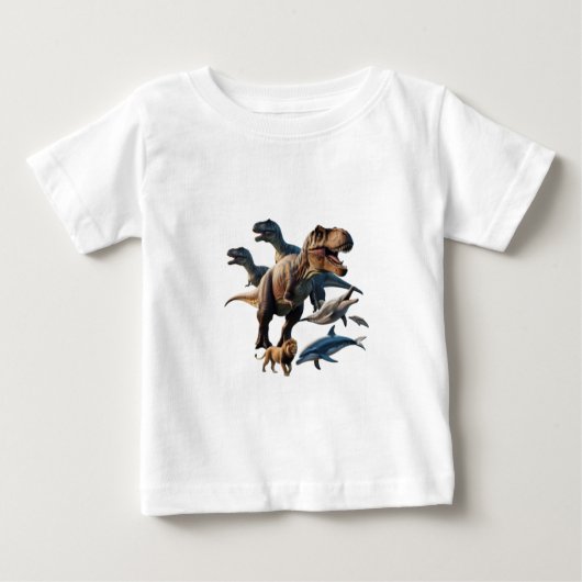 🦕 entfesseln die mächtigen Dinosaurier der PAST-Ä Baby T-shirt (Vorderseite)