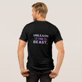 Entfesseln Sie das Beste Tri-Blend Shirt (Rückseite voll)