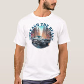 Entfesseln Sie das bestialamerikanische Muskelauto T-Shirt (Vorderseite)