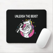 Entfesseln Sie das Biest - Einhorn Gym Rat Magic S Mousepad (Mit Mouse)