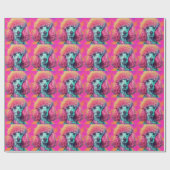 Entfesseln Sie das Poodle Wrapping Paper. Geschenkpapier (Flach)