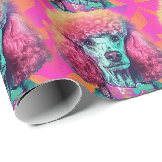 Entfesseln Sie das Poodle Wrapping Paper. Geschenkpapier (Rolleneckpunkt)