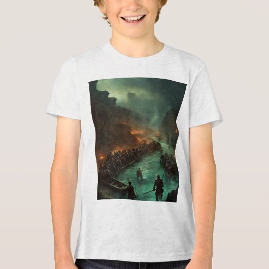 "Entfesseln Sie das Untote: Die Gefahr des T - Shi Tri-Blend Shirt (Vorderseite)