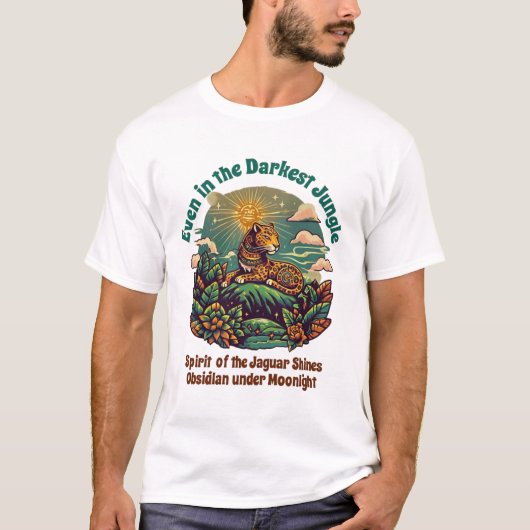 Entfesseln Sie den Geist des Jaguar-Kriegers - Azt T-Shirt (Vorderseite)