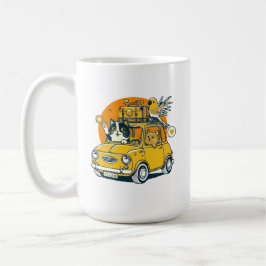 Entfesseln Sie den Grill einer Straßenreise mit Ca Kaffeetasse