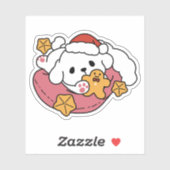 Entfesseln Sie den Holiday Cheer - Niedliche Hunde Aufkleber (Blatt)