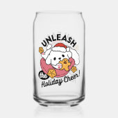 Entfesseln Sie den Holiday Cheer - Niedliche Hunde Dosenglas (Rückseite)