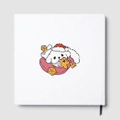 Entfesseln Sie den Holiday Cheer - Niedliche Hunde Gästebuch (Rückseite)