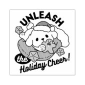 Entfesseln Sie den Holiday Cheer - Niedliche Hunde Gummistempel (Prägung)