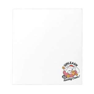 Entfesseln Sie den Holiday Cheer - Niedliche Hunde Notizblock