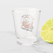 Entfesseln Sie den Holiday Cheer - Niedliche Hunde Schnapsglas (Rückseite)