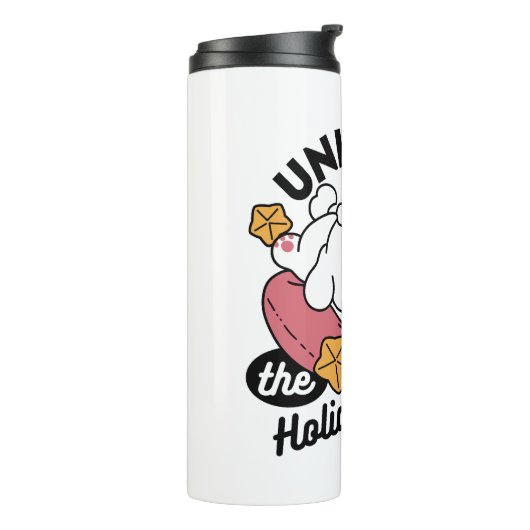Entfesseln Sie den Holiday Cheer - Niedliche Hunde Thermosbecher (Nach links gedreht)