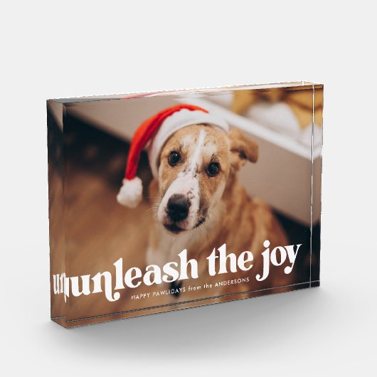 Entfesseln Sie den Joy Dog Fotoblock (Links)