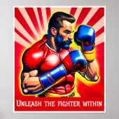 Entfesseln Sie den Kampf im Inneren - Boxplakat Poster (Vorne)