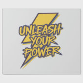 Entfesseln Sie den Motivierend Blitzschlag Ihres P Geschenkpapier (Flach)