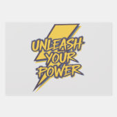 Entfesseln Sie den Motivierend Blitzschlag Ihres P Geschenkpapier Set (Vorderseite 2)