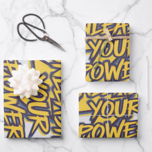 Entfesseln Sie den Motivierend Blitzschlag Ihres P Geschenkpapier Set