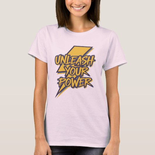 Entfesseln Sie den Motivierend Blitzschlag Ihres P T-Shirt (Vorderseite)