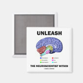 Entfesseln Sie den Neurowissenschaftler im Inneren Magnet (Vorderseite/Rückseite)