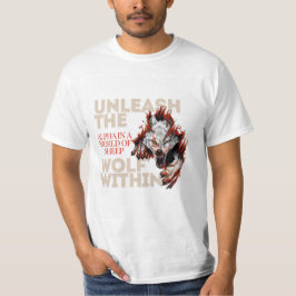 Entfesseln Sie den Wolf im gedruckten T - Shirt