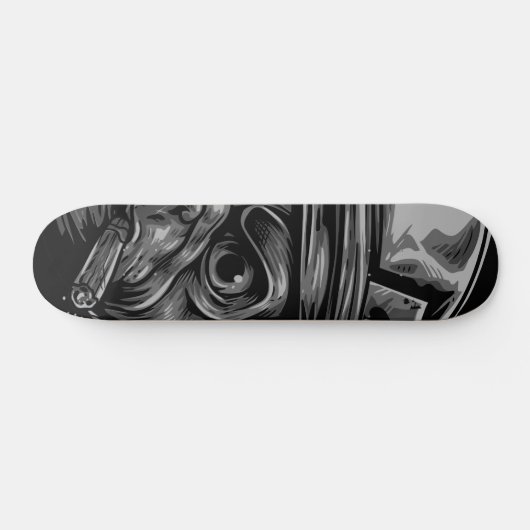 Entfesseln Sie die Höhe: Mops Dog Soldier Artwork Skateboard (Horizontal)