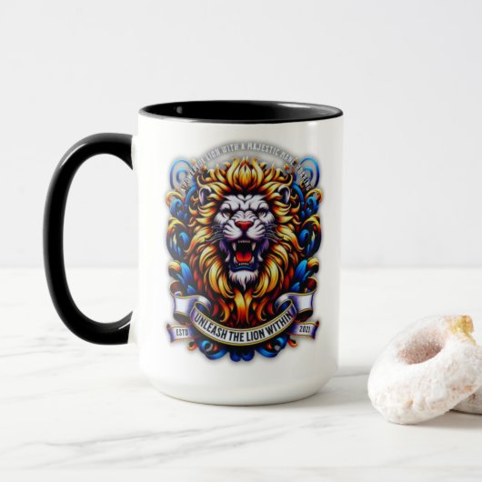Entfesseln Sie die Löwe im Inneren - Tasse des zer (Mit Donut)