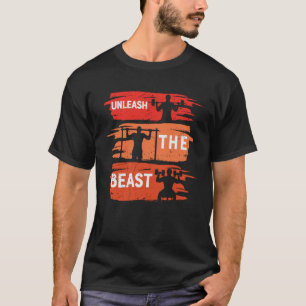 Entfesseln Sie die QuU-Schulung für das Bestie-Gym T-Shirt