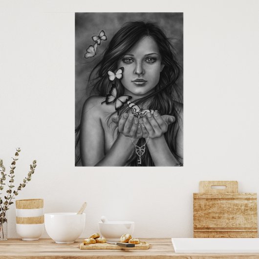 Entfesseln Sie die Schmetterlinge Poster (Küche)