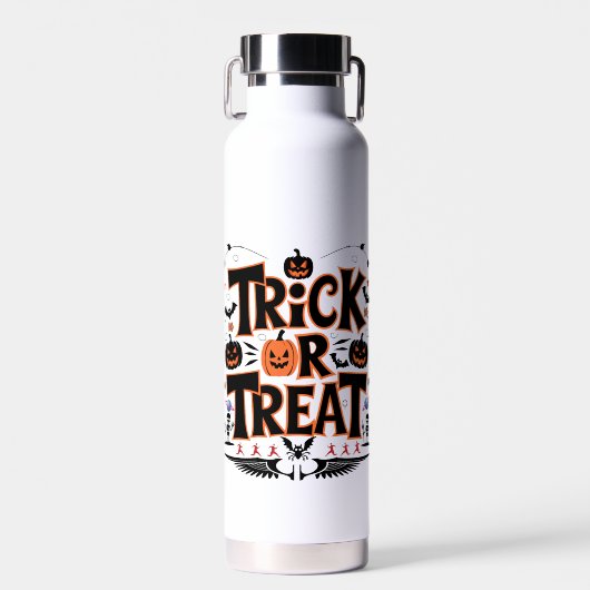 Entfesseln Sie Halloween Spaß mit Trick oder Treat Trinkflasche (Vorne)