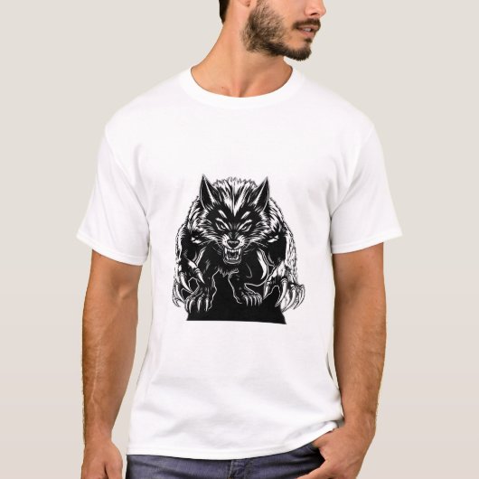 Entfesseln Sie Ihr inneres Tier - Fierce Wolverine T-Shirt (Vorderseite)
