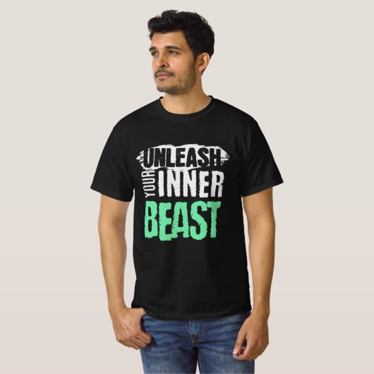 Entfesseln Sie Ihr inneres Tier - intensives Gymna T-Shirt (Vorne ganz)
