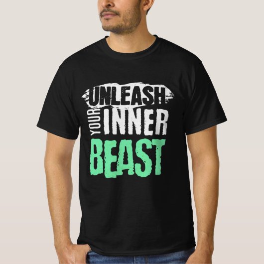 Entfesseln Sie Ihr inneres Tier - intensives Gymna T-Shirt (Vorderseite)