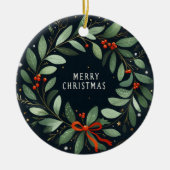 Entfesseln Sie Ihre Candy Cane Energie Weihnachtss Keramik Ornament (Vorne)