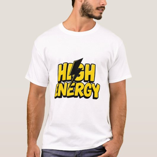 Entfesseln Sie Ihre Energie: Retro-Blitzlicht-T-Sh T-Shirt (Vorderseite)