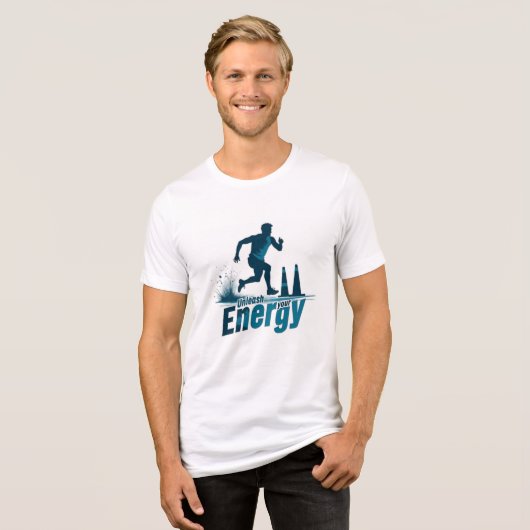Entfesseln Sie Ihre Energie - Sprinter T-Shirt Des Tri-Blend Shirt (Vorderseite voll)