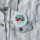 Entfesseln Sie Ihre Farben - Künstlerische Libelle Button (Beispiel)
