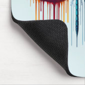 Entfesseln Sie Ihre Farben - Künstlerische Libelle Mousepad (Ecke)