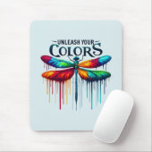 Entfesseln Sie Ihre Farben - Künstlerische Libelle Mousepad (Mit Mouse)