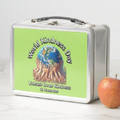 Entfesseln Sie Ihre innere Freundlichkeit. Weltniv Metall Brotdose (Beispiel)