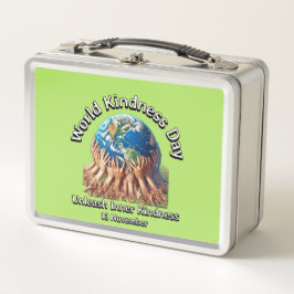 Entfesseln Sie Ihre innere Freundlichkeit. Weltniv Metall Brotdose