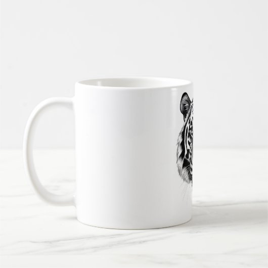 Entfesseln Sie Ihre innere Kraft - Tiger Head T -  Kaffeetasse (Links)